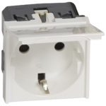 Legrand Mosaic šuko utičnica sa poklocem, 077219