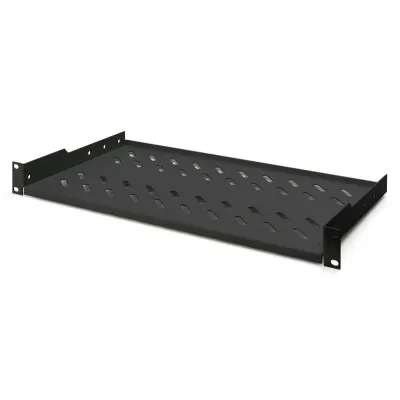 DN-19-TRAY-1-SW Digitus rack polica za 19'' rack, crna, DN-19-TRAY-1-SW
