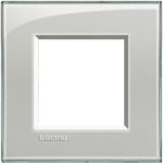 Bticino Living Light okvir 2M, hladno siva, LNA4802KG