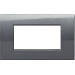 Bticino Living Light okvir 4M čelik, LNA4804AC