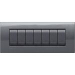 Bticino Living Light okvir 7M, čelik, LNA4807AC