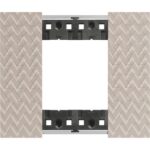 Bticino Living Now okvir za dva modula, boja OPTIC KA4802MM