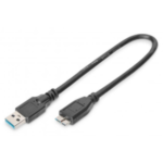 Kabl USB 3.0 A/microB 0,25m AK-300117-003-S